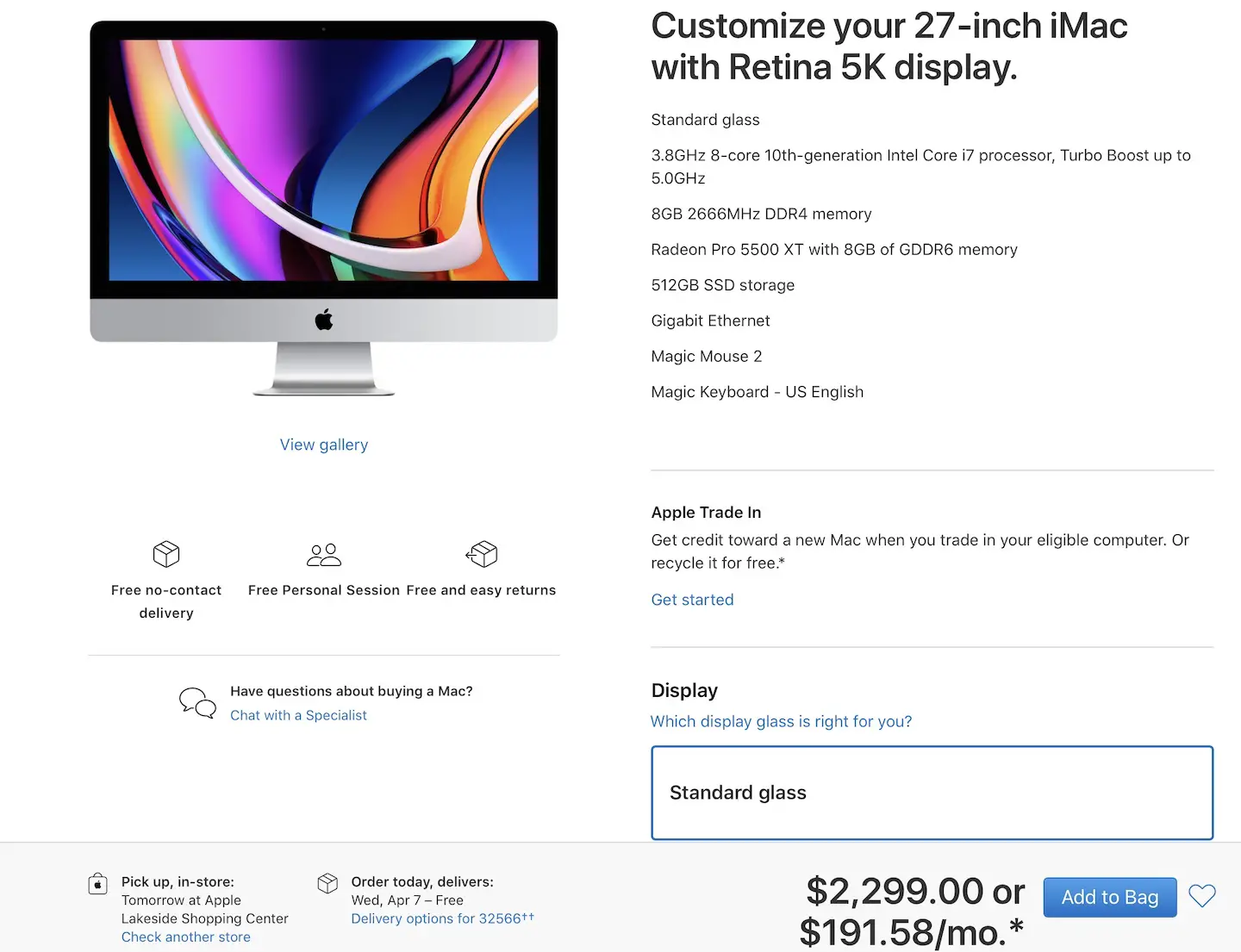 Higher-end 27 Inch iMac Not Available on Amazon Or Best Buy1
