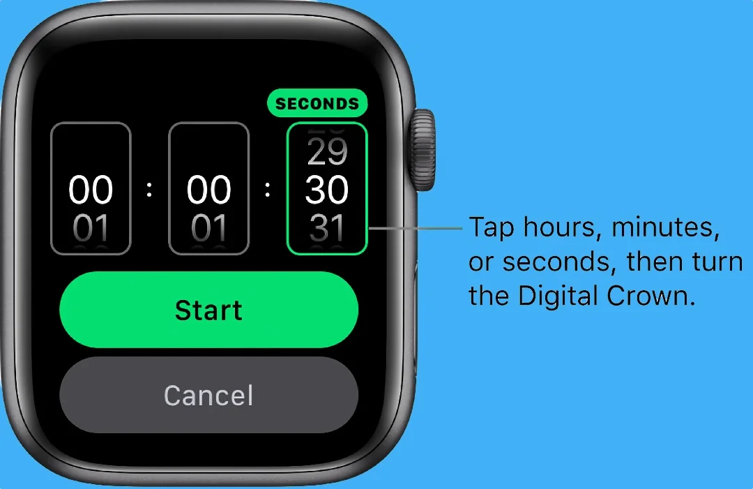 How to Start a Timer on Apple Watch with Timer App