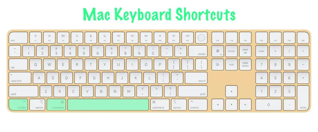 keyboard commands macbook