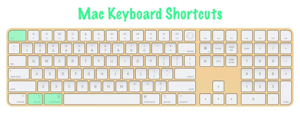 keyboard command for force quit on mac