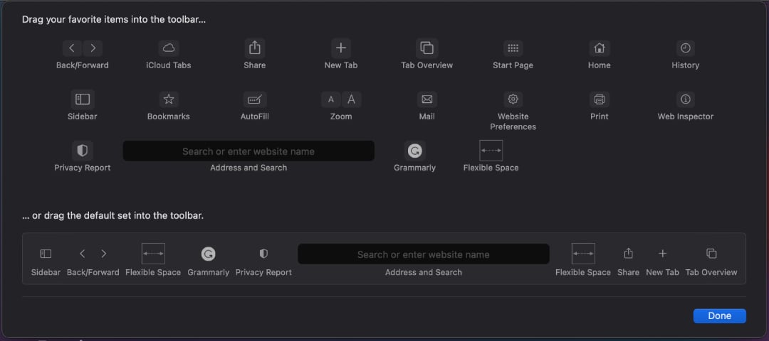 How to Customize Safari Toolbar on Mac