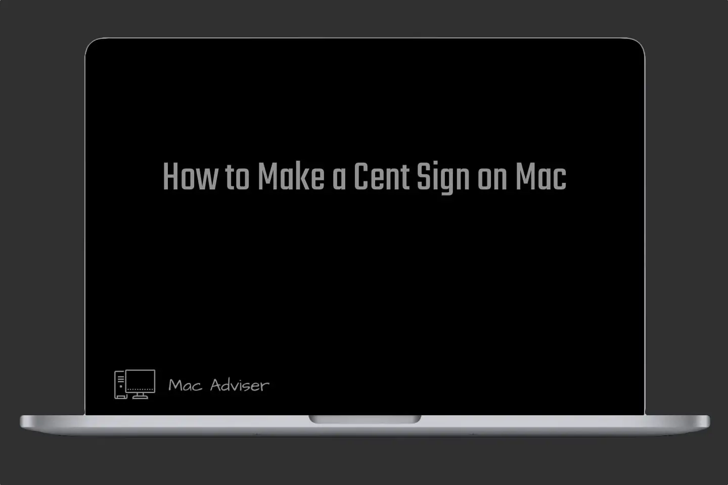 How to make a cent sign on mac