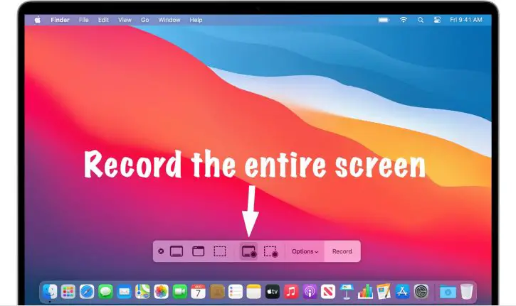 screen record with audio on mac