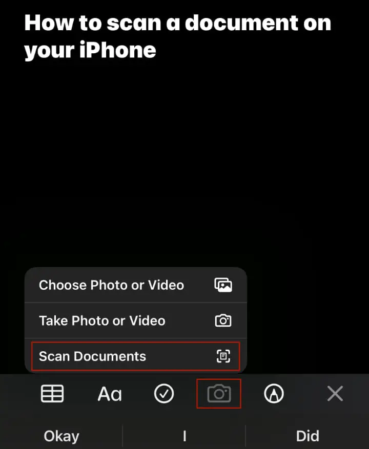 How to Scan a Document on your iPhone 1
