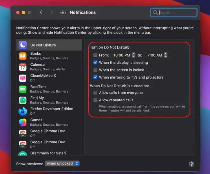 How to Turn off Notifications on Mac